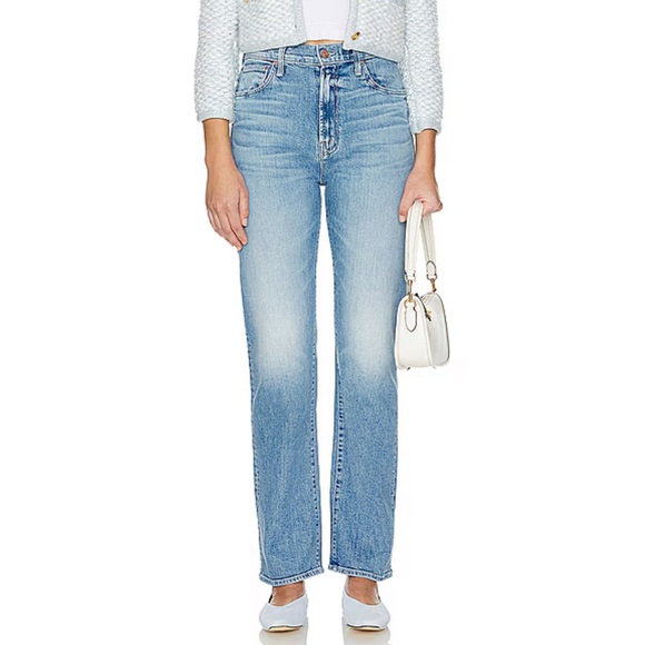 NWT Mother The Ditcher Zip Flood jeans Love On The Beat 24